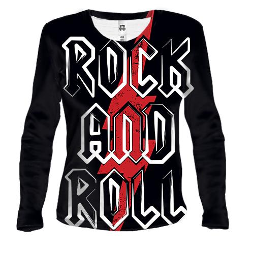 Женский 3D лонгслив Rock and Roll стрела