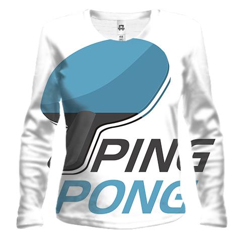 Жіночий 3D лонгслів Ping Pong