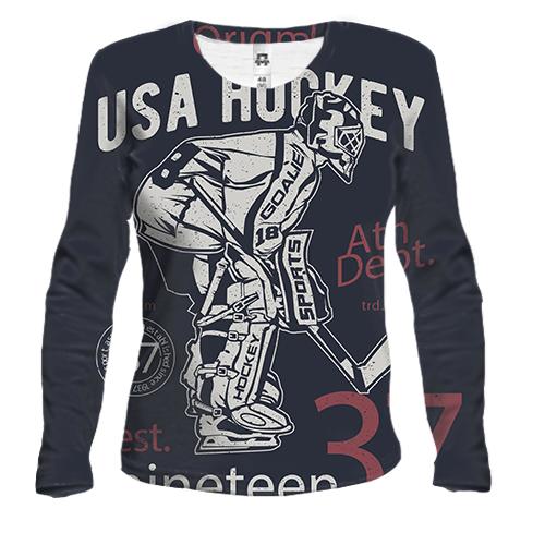 Жіночий 3D лонгслів USA Hockey