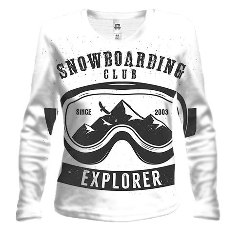 Жіночий 3D лонгслів Snowboarding Explorer