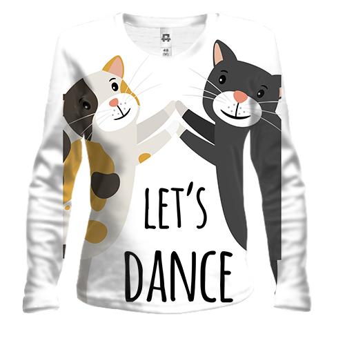 Женский 3D лонгслив Lets dance