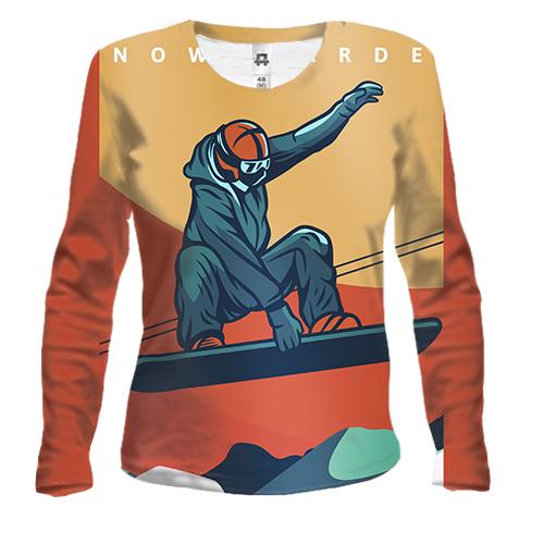 Женский 3D лонгслив Snowboardist