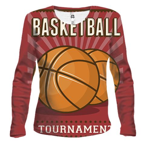 Женский 3D лонгслив Basketball Tournament