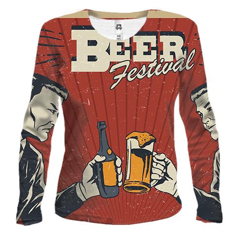 Жіночий 3D лонгслів Beer festival