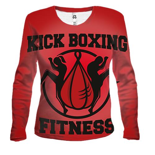 Женский 3D лонгслив Kick boxing fitness