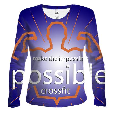Женский 3D лонгслив CROSSFIT Possible