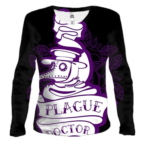 Жіночий 3D лонгслів Plague doctor