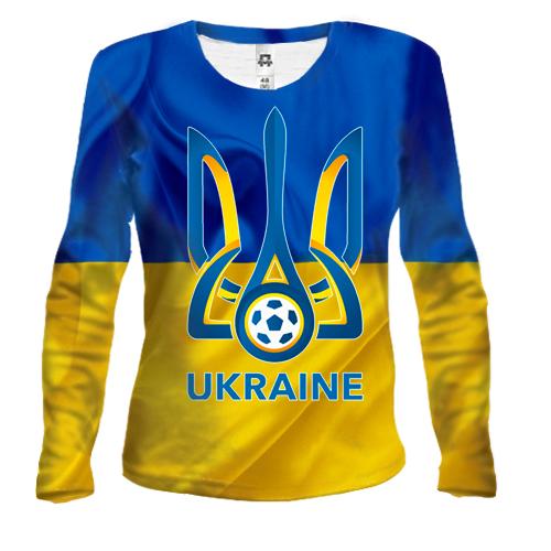 Женский 3D лонгслив Федерация футбола Украины