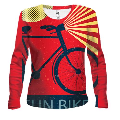 Женский 3D лонгслив Fun Bike