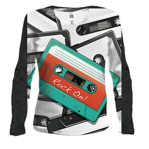 Жіночий 3D лонгслів Rock On! Boombox!