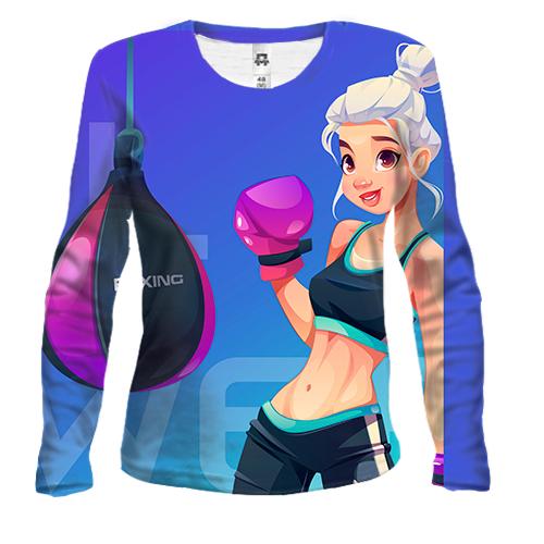 Жіночий 3D лонгслів Girl Power