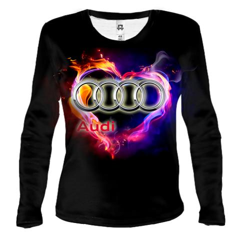 Жіночий 3D лонгслів I Love Audi