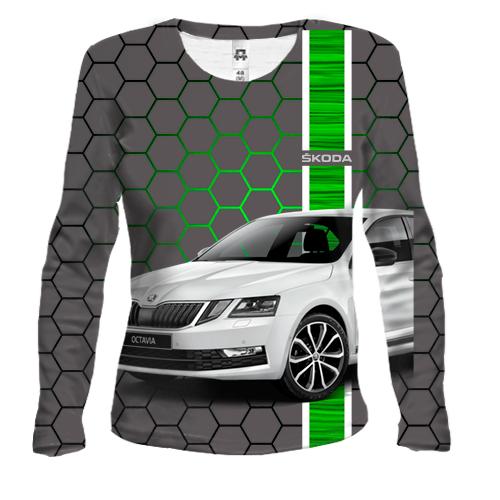 Жіночий 3D лонгслів Skoda Octavia