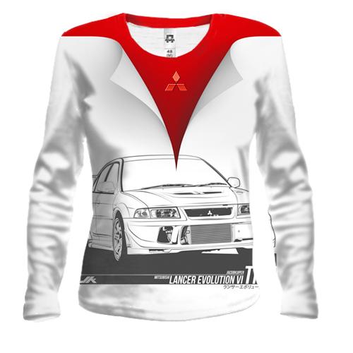 Жіночий 3D лонгслів Mitsubishi (малюнок)