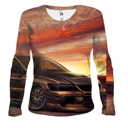 Женский 3D лонгслив Mitsubishi EVO Art