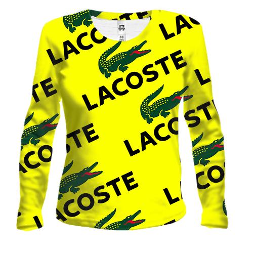 Жіночий 3D лонгслів Lacoste pattern