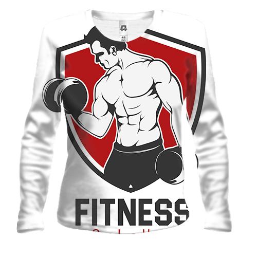 Жіночий 3D лонгслів Fitness Club.