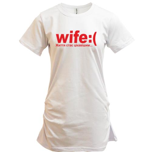 Подовжена футболка  Wife
