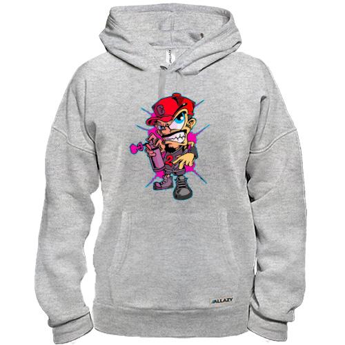 Худі Man with spray paint art