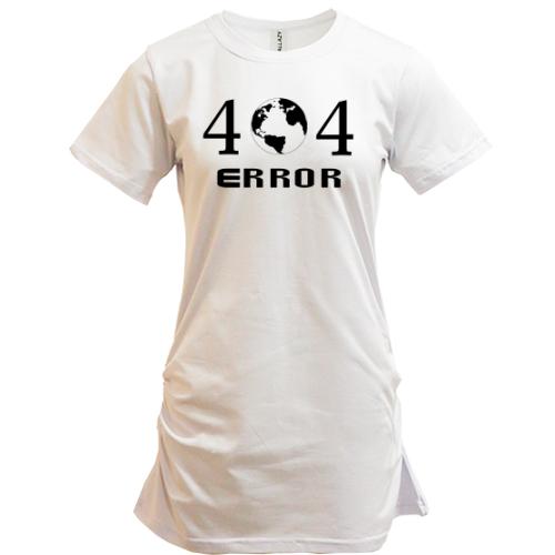 Подовжена футболка 404 ERROR