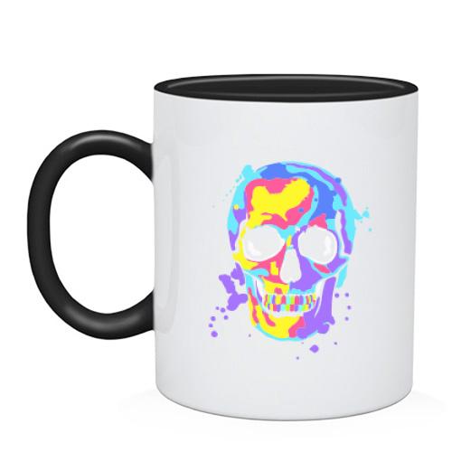Чашка Skull pop art