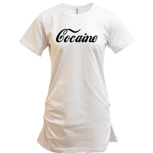 Удлиненная футболка Cocaine.