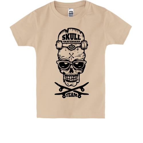 Дитяча футболка Skull skateboard team