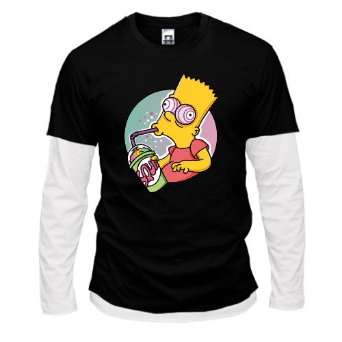 Комбинированный лонгслив Bart Drinks Soda Art