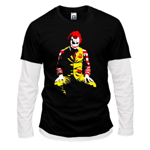 Комбинированный лонгслив Ronald McDonald Clown art