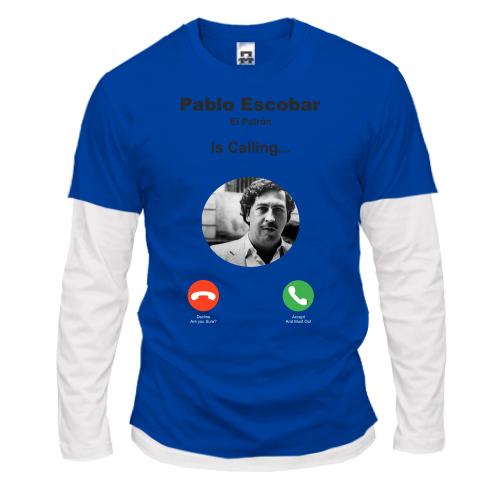 Комбінований лонгслів Pablo Escobar is calling