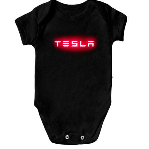 Дитячий боді з лого Tesla (2)