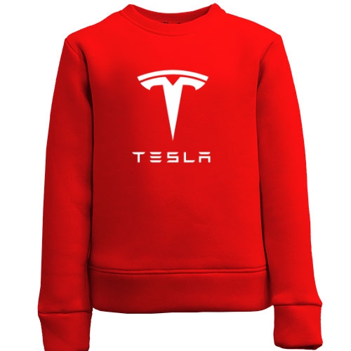 Дитячий світшот з лого Tesla