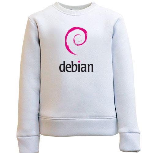 Детский свитшот Debian