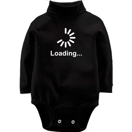 Дитячий боді LSL з голографічним індикатором та написом «Loading...»