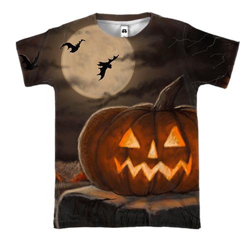 3D футболка Halloween pumpkin art 4