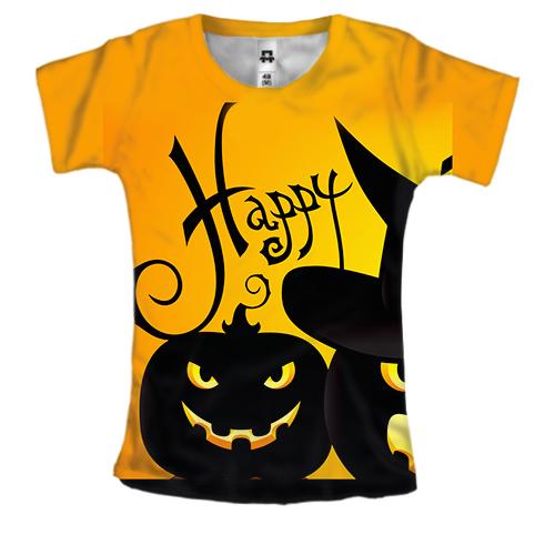 Жіноча 3D футболка Happy Halloween 4