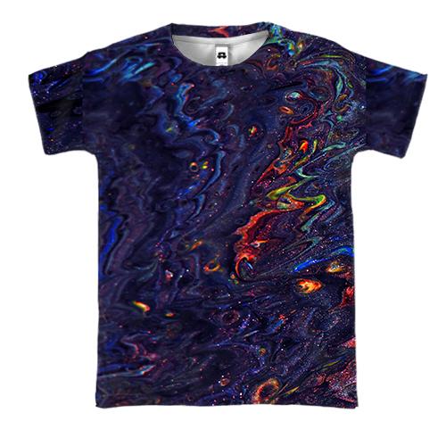 3D футболка Abstraction neon drops