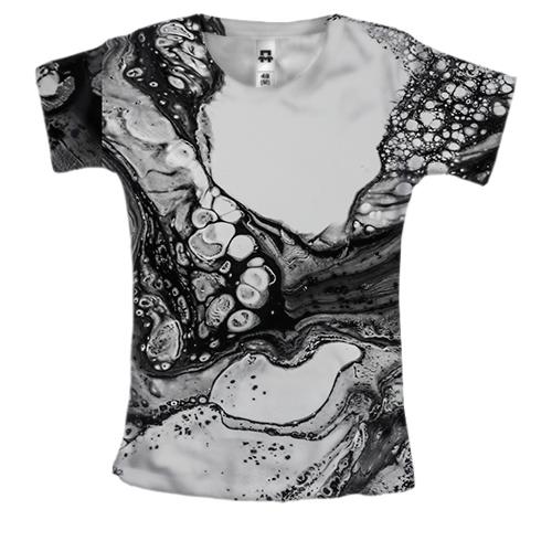 Жіноча 3D футболка Abstraction alcohol ink