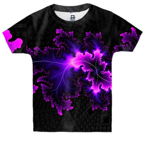 Детская 3D футболка Abstraction neon