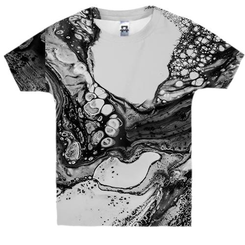 Детская 3D футболка Abstraction alcohol ink