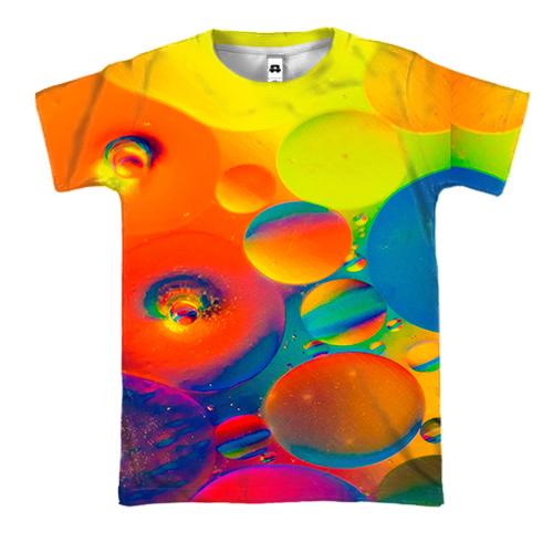 3D футболка Rainbow drops 2