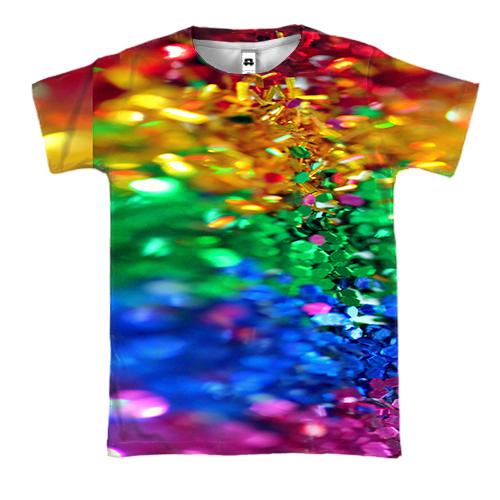 3D футболка Rainbow sequins