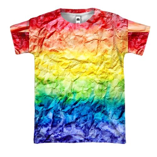 3D футболка Rainbow abstraction 4
