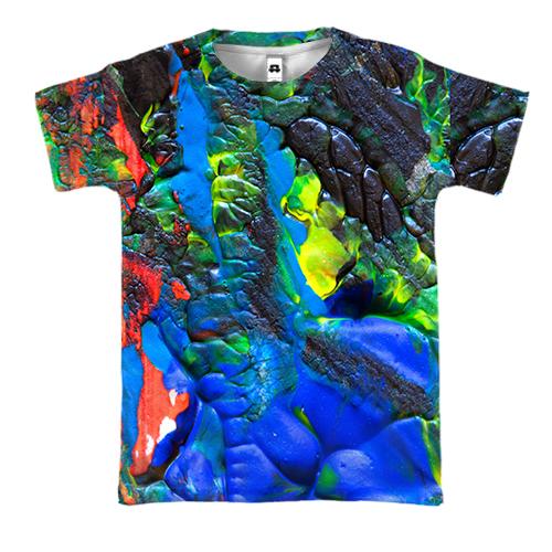 3D футболка Multicolor abstraction 2