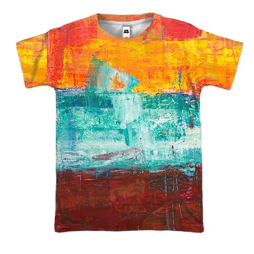 3D футболка Multicolor abstraction 6