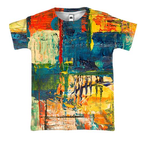 3D футболка Multicolor abstraction 7