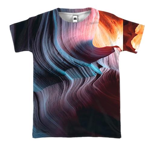 3D футболка Neon strands 2