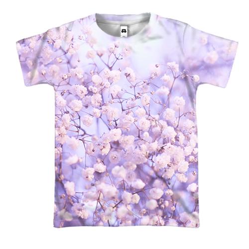 3D футболка Cute pink flowers