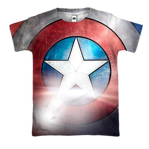 3D футболка Captain America's Shield