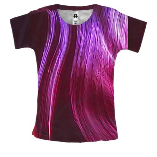 Жіноча 3D футболка Neon strands